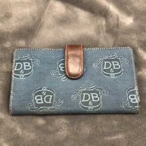 Dooney & Bourke Blue and Brown Wallet